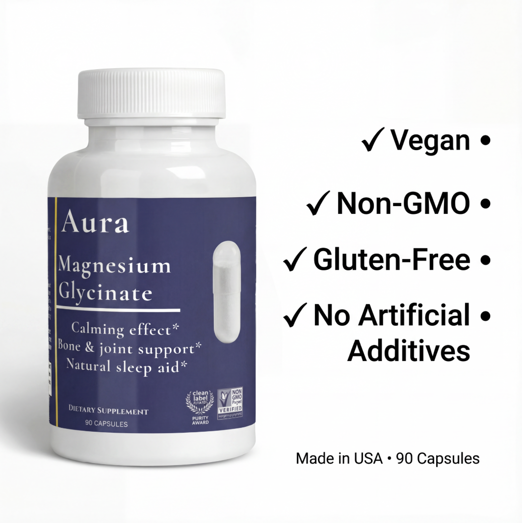 Aura Magnesium Glycinate Capsules